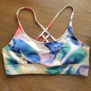 So. Tie dye sports bra